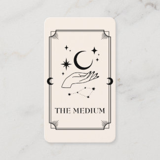 Carte Tarot Carte de visite psychique moyen célest