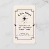 Carte Tarot Carte de visite psychique moyen célest (Dos)