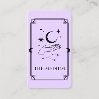 Carte Tarot Carte de visite psychique moyen célest