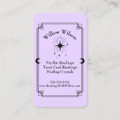 Carte Tarot Carte de visite psychique moyen célest (Dos)