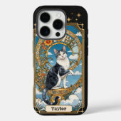 Carte Tarot Cat Coque personnalisé iPhone 16 Pro (Verso)