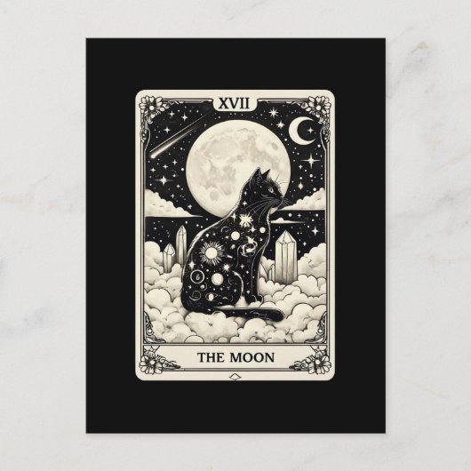 Carte Tarot Cat La Lune Graphique (Devant)