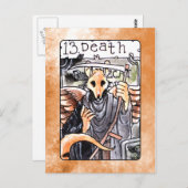 Carte Tarot de la mort (Devant / Derrière)