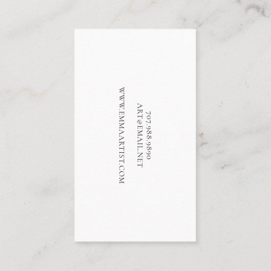 Carte Tarot de professeur d'art (Dos)