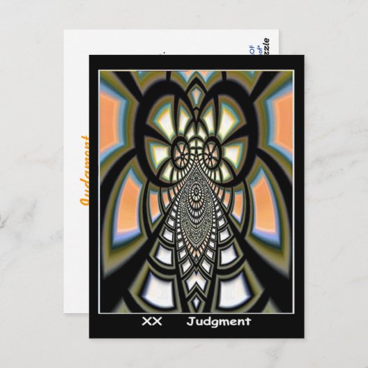Carte Tarot du jugement (Devant / Derrière)