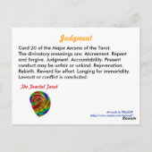Carte Tarot du jugement (Dos)