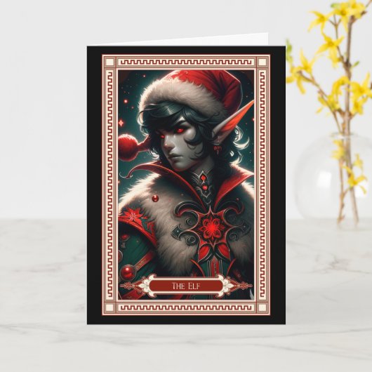 Carte Tarot Elf Christmas (Fleur jaune)