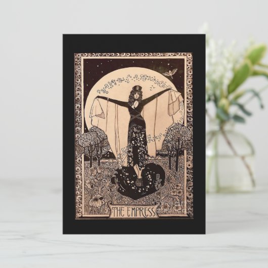 Carte Tarot Empress (Debout devant)