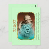 Carte Tarot - Force (Devant / Derrière)