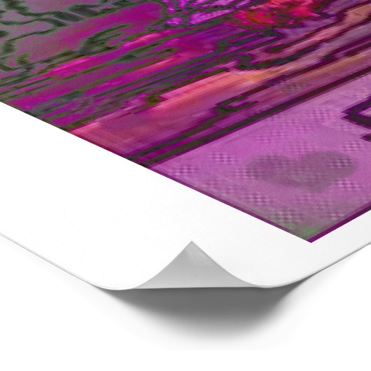 Carte Tarot Force Poster psychédélique (Coin)