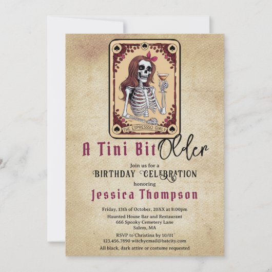 Carte Tarot Gothique Un Tini Un Peu Plus Ancien An (Devant)