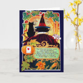Carte Tarot Halloween (Fleur jaune)