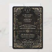 Carte Tarot Halloween Faire-part de mariage (Dos)