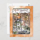 Carte Tarot Hermit (Devant / Derrière)