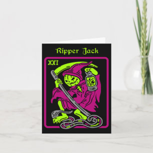 Carte Tarot Jack Ripper Halloween Décor Occulte Ho