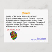 Carte Tarot Justice (Dos)