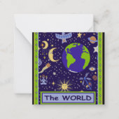 Carte Tarot - LE MONDE (Devant)