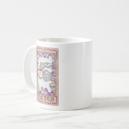 Carte Tarot Le Tea Crystal Funny Skeleton Mug (Devant gauche)