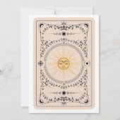 Carte Tarot Lecture Fortune Invitation de fête d'a (Dos)