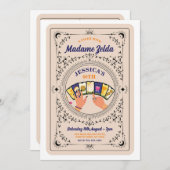 Carte Tarot Lecture Fortune Invitation de fête d'a (Devant / Derrière)