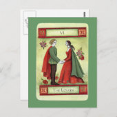 Carte tarot "Les Amoureux" (Devant / Derrière)