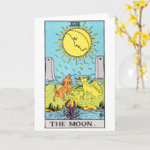 Carte tarot-lune (Fleur jaune)