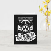 Carte Tarot Lune Crescent Et Paw Cat Lecture (Fleur jaune)
