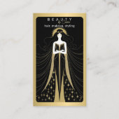Carte Tarot Maquillage Coiffeur Esthétique Noir (Devant)