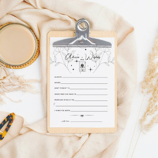 Carte Tarot | MARIAGE | Carte conseil Couple B+W