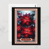 Carte Tarot Poinsettia (Devant / Derrière)
