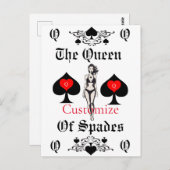 Carte Tarot Queen of Spades Thunder_Cove (Devant / Derrière)