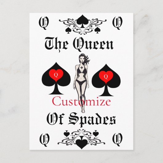 Carte Tarot Queen of Spades Thunder_Cove (Devant)