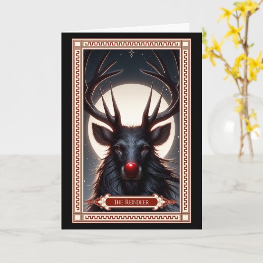 Carte Tarot Reindeer (Fleur jaune)