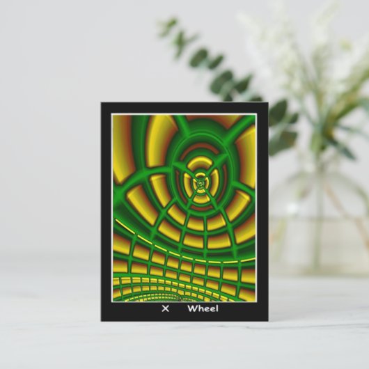 Carte Tarot Roue (Debout devant)