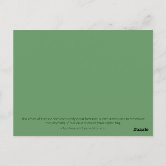 Carte Tarot - Roue de Fortune (Dos)