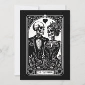 Carte Tarot Skeleton Couple Faire-part de mariage (Devant)