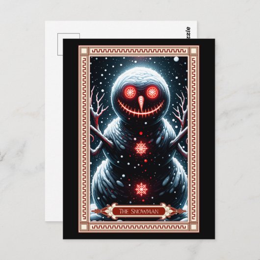 Carte Tarot Snowman (Devant / Derrière)