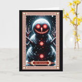Carte Tarot Snowman (Fleur jaune)