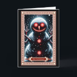 Carte Tarot Snowman<br><div class="desc">Carte Tarot de Noël Imaginaire foncé : Carte Tarot de Snowman. Amusant, design assorti foncé. Trouvez le parfait pour tous ceux que vous connaissez !</div>