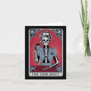 Carte Tarot Squelette Halloween 12 Heures Maj N