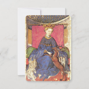 Carte Tarots antiques /Cartes de cour allemandes/Reine d