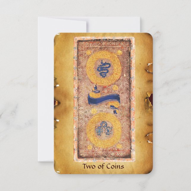 CARTE TAROTS DE RENAISSANCE ANTIQUE / DEUX PIÈCES (Devant)