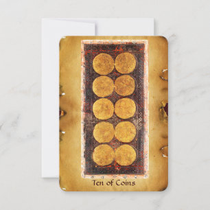 CARTE TAROTS DE RENAISSANCE ANTIQUE / DIX PIÈCES
