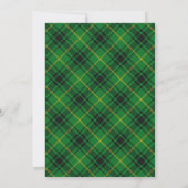 Carte Tartan Beauty Clan Arthur MacArthur Scottish Plaid (Dos)