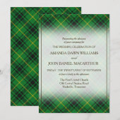 Carte Tartan Beauty Clan Arthur MacArthur Scottish Plaid (Devant / Derrière)
