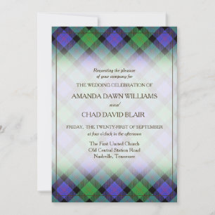 Carte Tartan Beauty Clan Blair Scottish Plaid