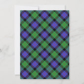 Carte Tartan Beauty Clan Blair Scottish Plaid (Dos)