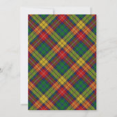 Carte Tartan Beauty Clan Buchanan Scottish Plaid (Dos)