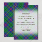 Carte Tartan Beauty Clan Carmichael Scottish Plaid (Devant / Derrière)