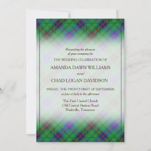 Carte Tartan Beauty Clan Davidson Scottish Plaid